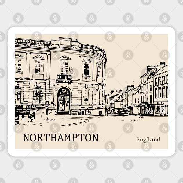 Northampton England Magnet by Lakeric